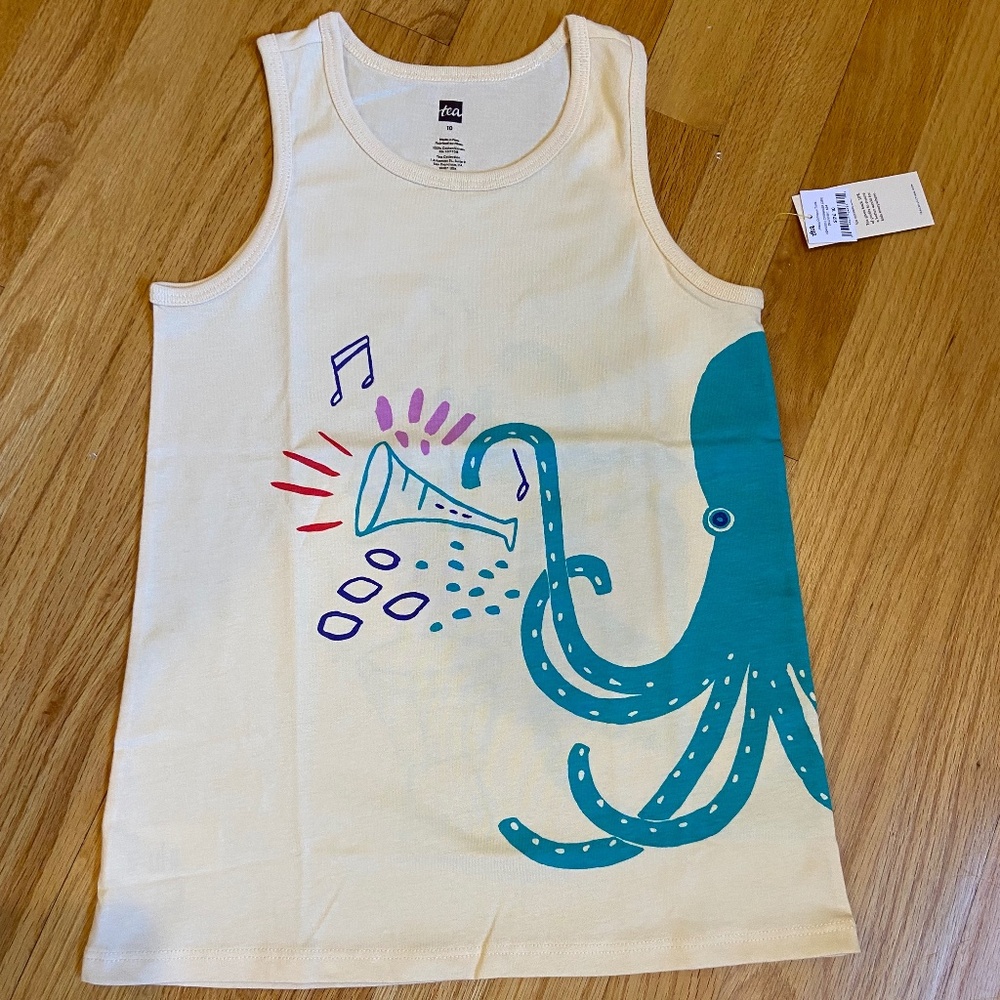 NWT Girls Tea Collection 2-Sided Tank Top